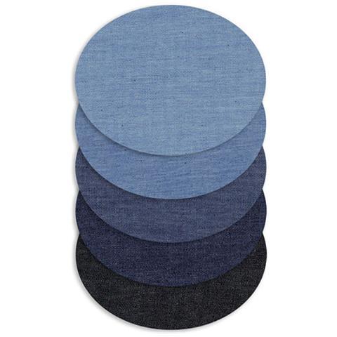 Toppe Termoadesive In Denim, Toppe Ricamate   Ovale - Foto 4
