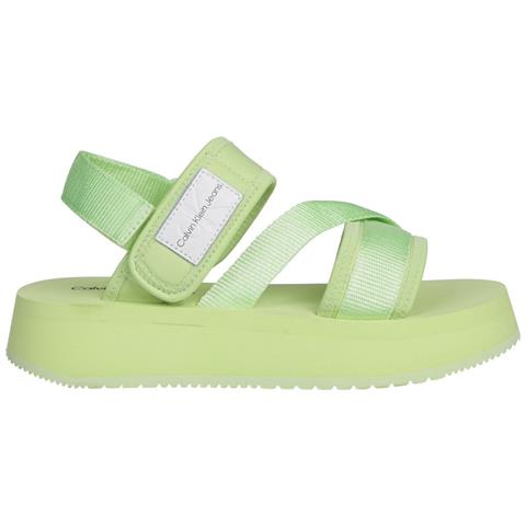 Prefresato Sandal Badge Sandali Sintetico Scarpe Donna Verde Eu 40, Yw0yw00967 0h9 - Foto 2