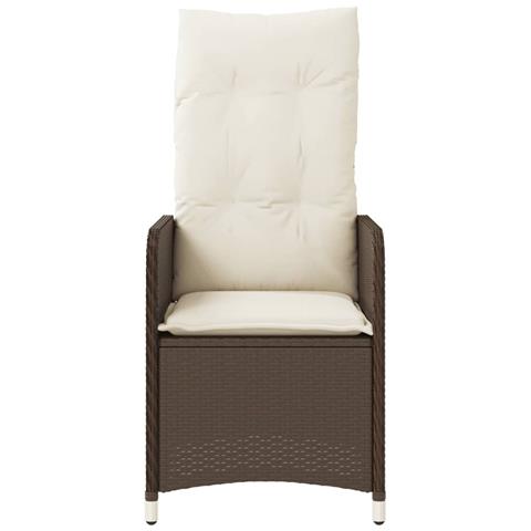 Sedie da Giardino Reclinabili 2 pz con Tavolo Polyrattan - Foto 10