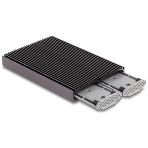 Delock 42028 Contenitore Di Unità Di Archiviazione Box Esterno Ssd Nero, Grigio M.2 - Foto 2