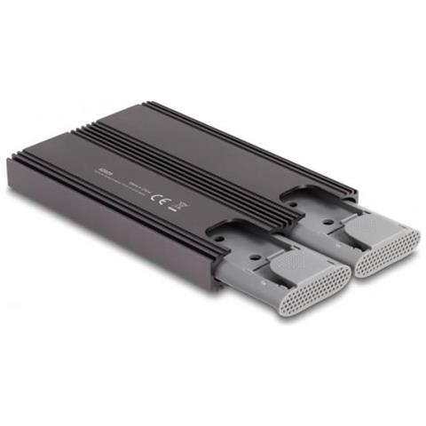 Delock 42028 Contenitore Di Unità Di Archiviazione Box Esterno Ssd Nero, Grigio M.2 - Foto 3