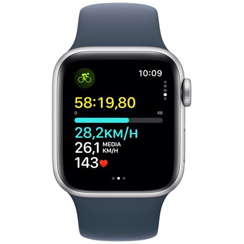Watch SE OLED 40 mm Digitale 324 x 394 Pixel Touch screen 4G Argento Wi-Fi GPS (satellitare) - Foto 4