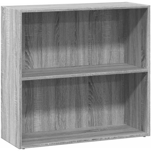 Libreria Grigio Sonoma 80x30x77 Cm In Legno Multistrato - Foto 2