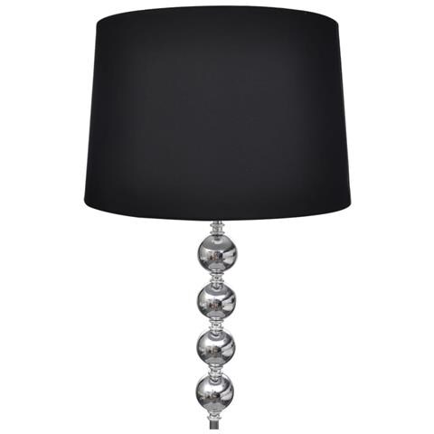 Lusso Casadino -  Lampada Da Pavimento Supporto Alto Decorazione A 4 Sfere Nera - Foto 1