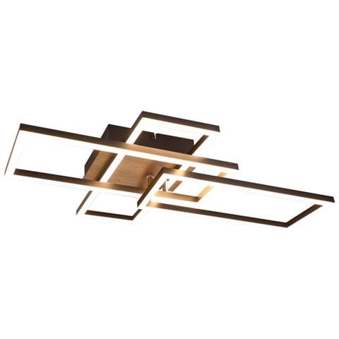 Plafoniera Led Nera A 3 Luci, 102 Cm, Moderna, Dimmerabile, Per Soggiorno E Camera Da Letto - Foto 1