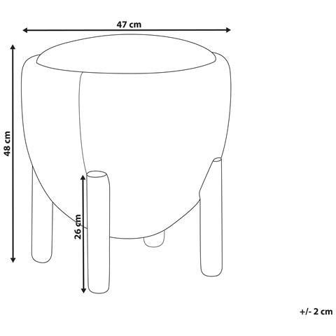Pouf Archie Lino Sintetico Grigio - Foto 8