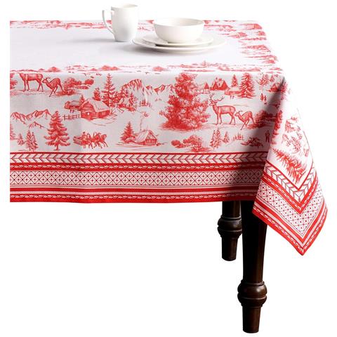 Tovaglia In Cotone 160x220 Cm Per Decorare La Tavola Per Feste E Celebrazioni - Foto 1