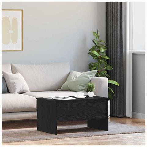 Tavolino da salotto Rovere nero 80 x 50,5 x 42,5 cm - Foto 2