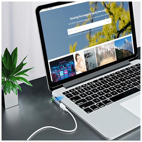Adattatore Usb-c Femmina A Magsafe 2 - Convertitore In Lega Di Alluminio Per Macbook - Foto 5