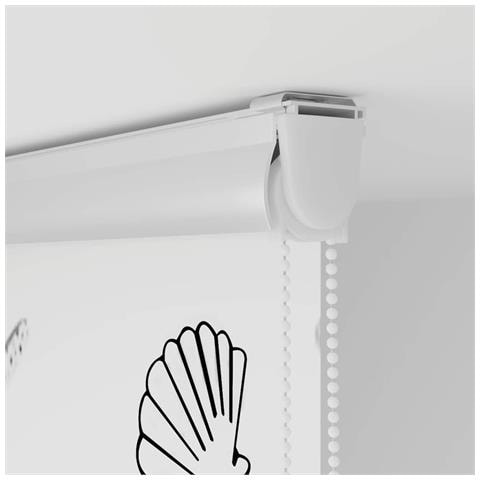 Tenda a Rullo Doccia con Cassonetto 130x240cm Larghezza Tessuto - Foto 9