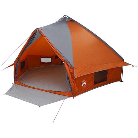 Tenda Teepee con tetto Grigio e arancione 490 x 410 x 210 cm - Foto 1