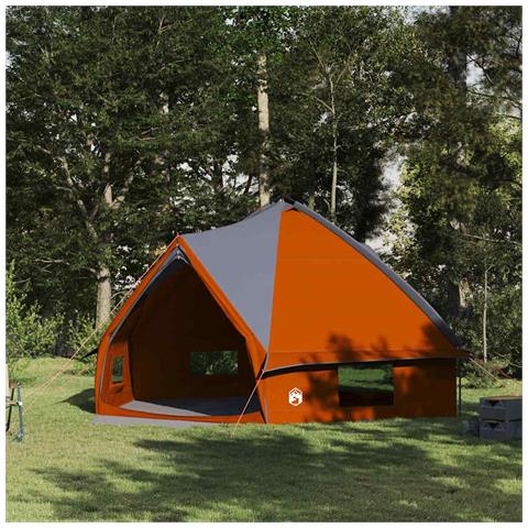 Tenda Teepee con tetto Grigio e arancione 490 x 410 x 210 cm - Foto 2