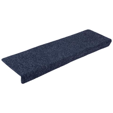 Tappetini per scale autoadesivi 20 pz 65x21x4 cm Antracite Bordo rettangolare - Foto 2