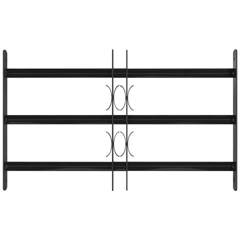 Griglia Finestra Nero 75.5 x 45 cm Acciaio verniciato a polvere - Foto 2
