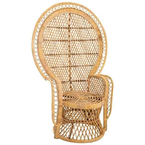 Poltroncina Vintage In Bambù Marrone 96x49,5x140h - Foto 1