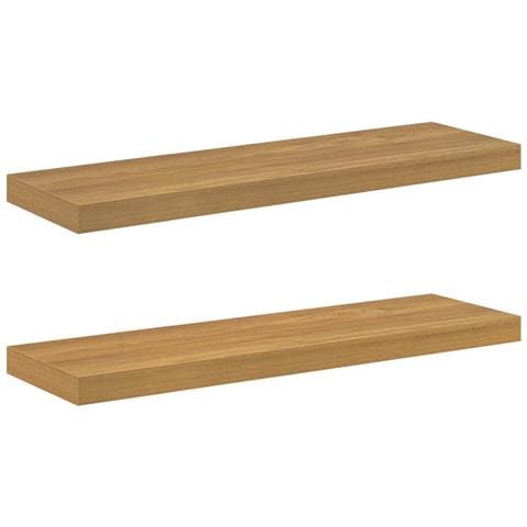 Scaffale da parete 2 pcs Marrone 90 x 23,5 x 4 cm - Foto 1