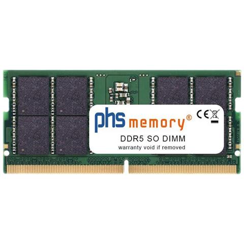 Memoria Phs 32gb Ram Compatibile Con Msi Katana 17 B13vgk-671 Ddr5 So Dimm 5600mhz Pc5-44800-s (sp506383) - Foto 1