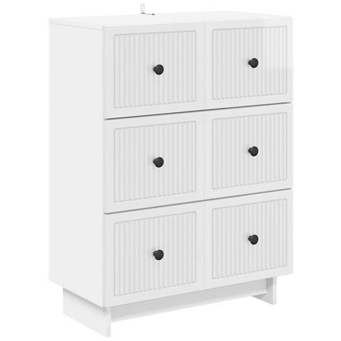 Mobile con Cassetti Bianco Lucido 66 x 34,5 x 90 cm - Foto 1