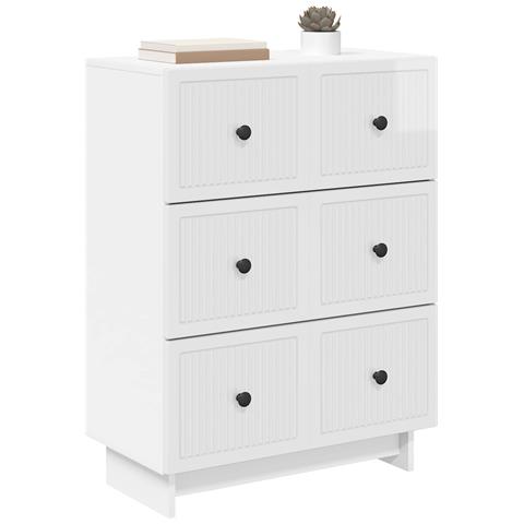 Mobile con Cassetti Bianco Lucido 66 x 34,5 x 90 cm - Foto 2