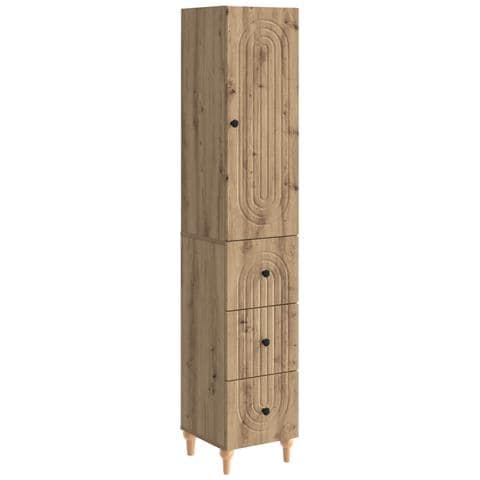 Set di armadi 2 pcs 33 x 34,5 x 90 cm Legno ingegnerizzato - Foto 1