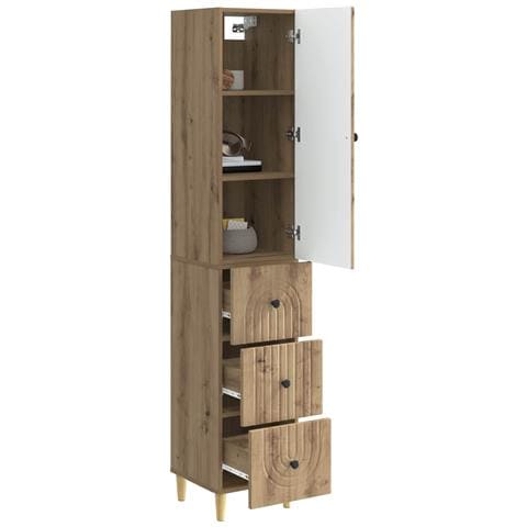 Set di armadi 2 pcs 33 x 34,5 x 90 cm Legno ingegnerizzato - Foto 2