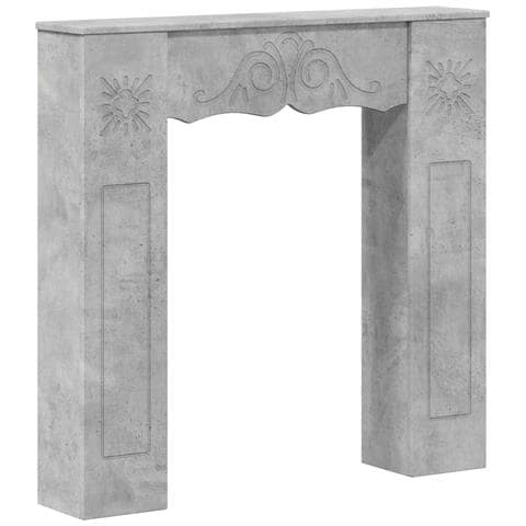 Cornice per camino Grigio Cemento 102 x 20 x 102 cm - Foto 1