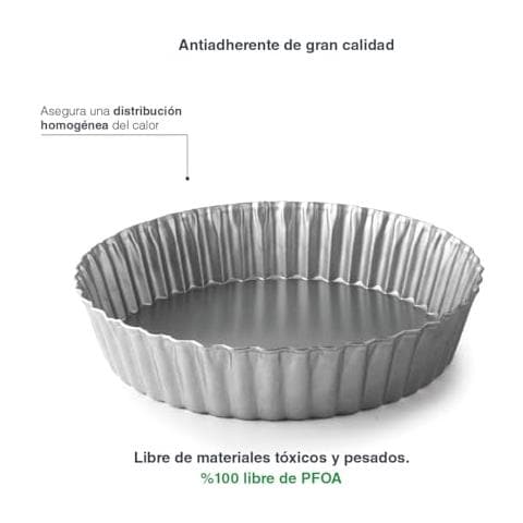 68797 - Stampi da forno, stampo per torte, stampo scanalato alto, acciaio al carbonio - Foto 2