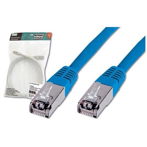 Cavo Rete Schermato F / Utp Cat. 5E - Lunghezza Mt. 10 - Colore Blu - Foto 1