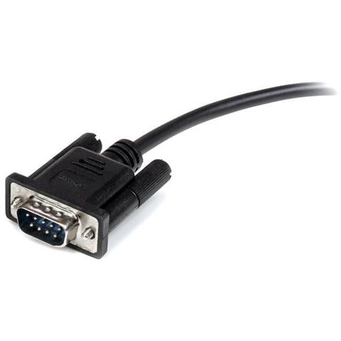 Cavo seriale diretto RS232 DB9 1m nero - M / F - Foto 3