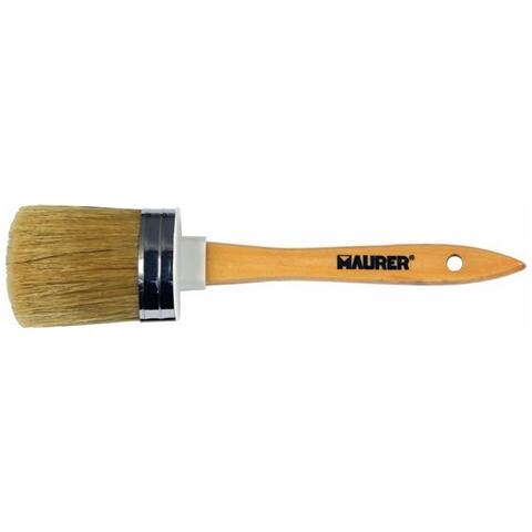 Pennello Ovalino Pura Setola N. 12 con Manico in Legno - Foto 1