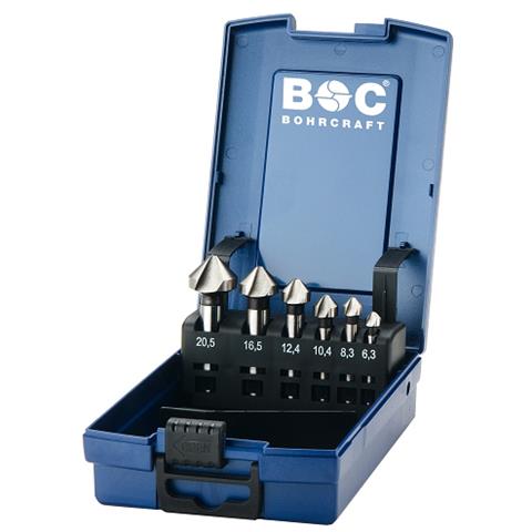 Assortimento Svasatori 90° Forma C - HSS Din 335 - 6 Pezzi - Foto 1