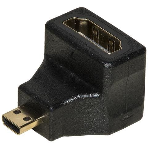 Adattatore Hdmi Femmina - Micro Hdmi Maschio 90° Angolato - Foto 1