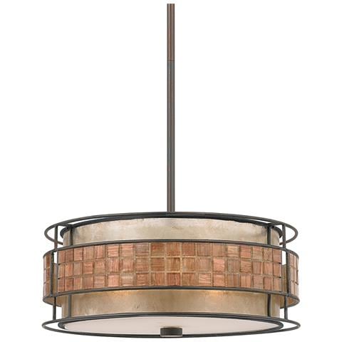 Quoizel Qz / laguna / p-lampadario Da Soffitto, In Rame, 55,9 X 55,9 X 20,5 Cm - Foto 8