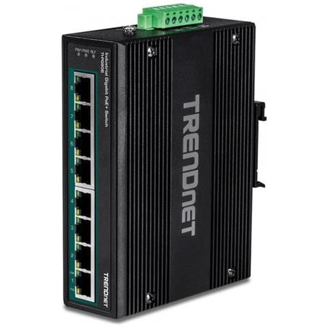 TI-PG80B Switch di Rete Gigabit Ethernet (10/100/1000) Supporto Power over Ethernet (PoE) Nero - Foto 1