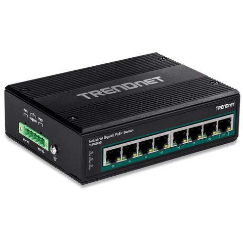 TI-PG80B Switch di Rete Gigabit Ethernet (10/100/1000) Supporto Power over Ethernet (PoE) Nero - Foto 2