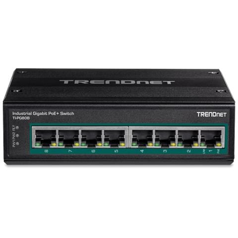TI-PG80B Switch di Rete Gigabit Ethernet (10/100/1000) Supporto Power over Ethernet (PoE) Nero - Foto 3