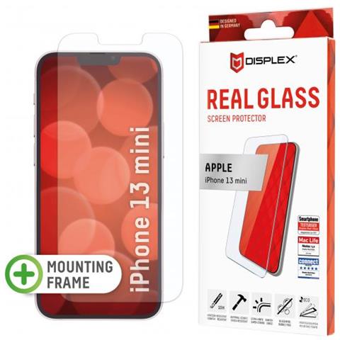 Displex Panzerglas (10h) Fr Apple Iphone 2021 (5.4"") - Eco-montagerahmen - Kratzer-resistent - Apple - Iphone 2021 (5.4"") - Schlagfest - Kratzresistent - Staubresistent - Transparent - 1 Stck (e) (01481)  - Foto 1