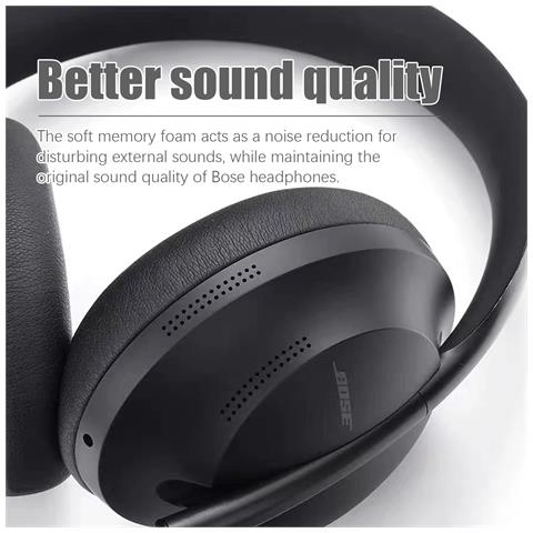 Cuscinetti Auricolari Per Bose 700/nc700 In Pelle Artificiale 1 Paio Black - Foto 14