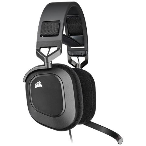 Hs80 Rgb Usb Auricolare Cablato Portatile Giocare Carbonio (Hs80 Gaming Headset Carbon) - Foto 4