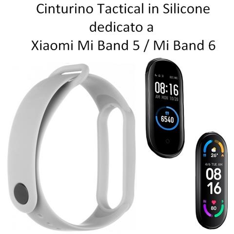 Cinturino 658 Originale Silicone Per Xiaomi Mi Band 5 - 6 Grey - Foto 2