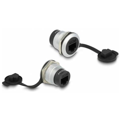 Delock Presa Integrata Rj45 Cat.6a Con Cappuccio Di Protezione Antipolvere - Foto 1