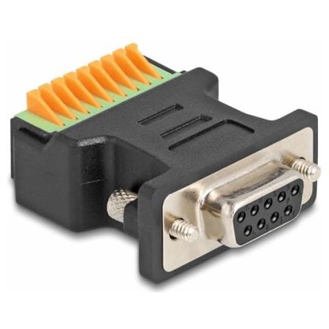 Adattatore Da Presa D-sub 9 A Morsettiera Con Pulsante - Foto 1