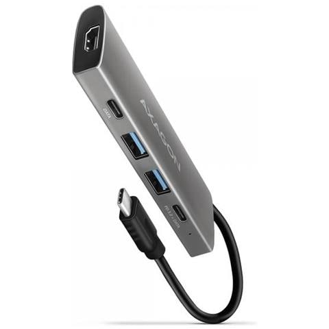 Hmc-5g2 Hub Di Interfaccia Usb 3.2 Gen 2 (3.1 Gen 2) Type-c 5000 Mbit /s Grigio - Foto 1