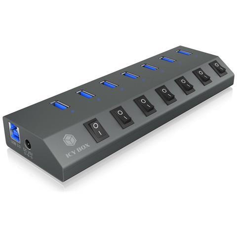 Icy Box Ib-hub1701-c3 7 Port Usb 3.0 Type-a (60838) - Foto 1