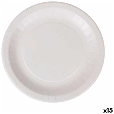 Set Di Piatti Algon Monouso Bianco Cartone 28 Cm (15 Unità) - Foto 1
