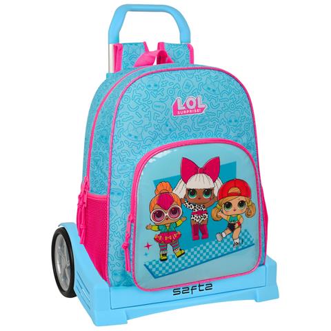 Trolley Per La Scuola Divas Azzurro 33 X 42 X 14 Cm - Foto 1
