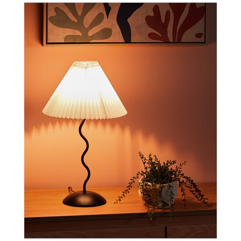 Lampada Da Tavolo Jikawo Metallo Nero - Foto 1