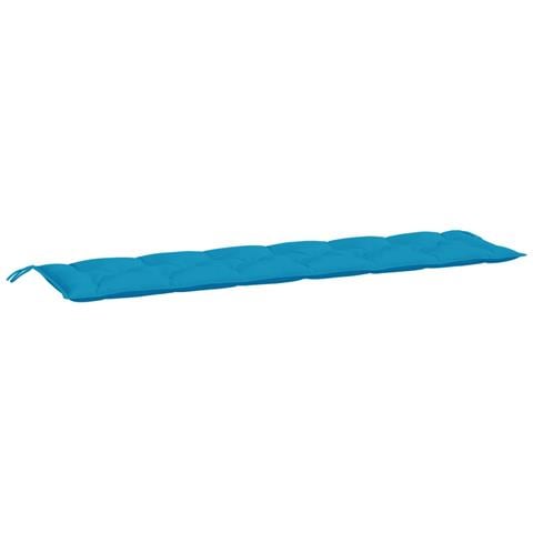 Cuscino Per Panca Azzurro 200x50x7 Cm In Tessuto Oxford - Foto 2