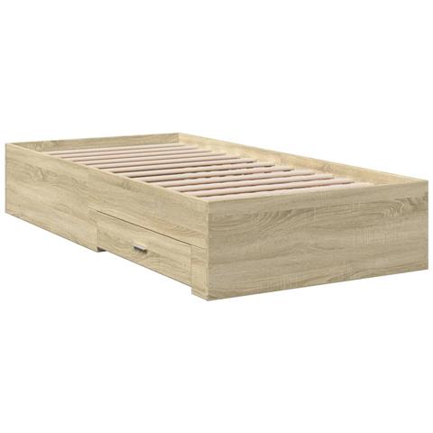 Giroletto Cassetti Rovere Sonoma 75x190 Cm Legno Multistrato - Foto 2