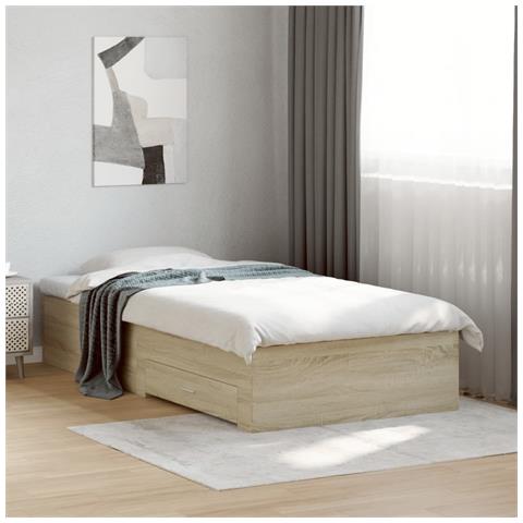 Giroletto Cassetti Rovere Sonoma 75x190 Cm Legno Multistrato - Foto 3